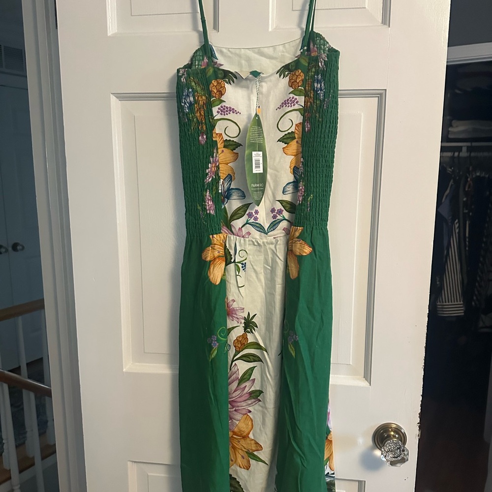 Farm rio green print dress